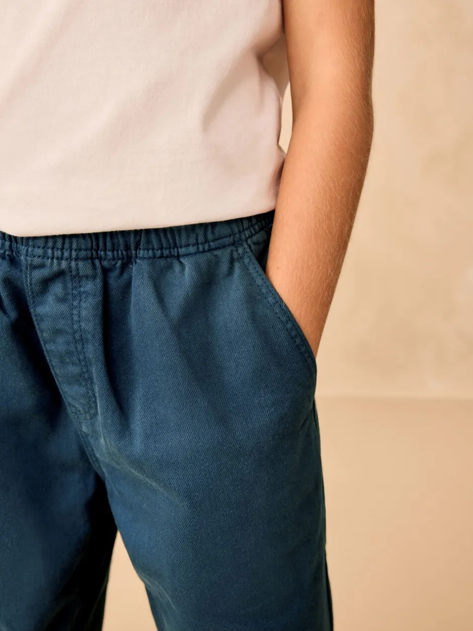 Jeans*Next - Twill jeans met aantrekkoord (3-16jr) Marineblauw