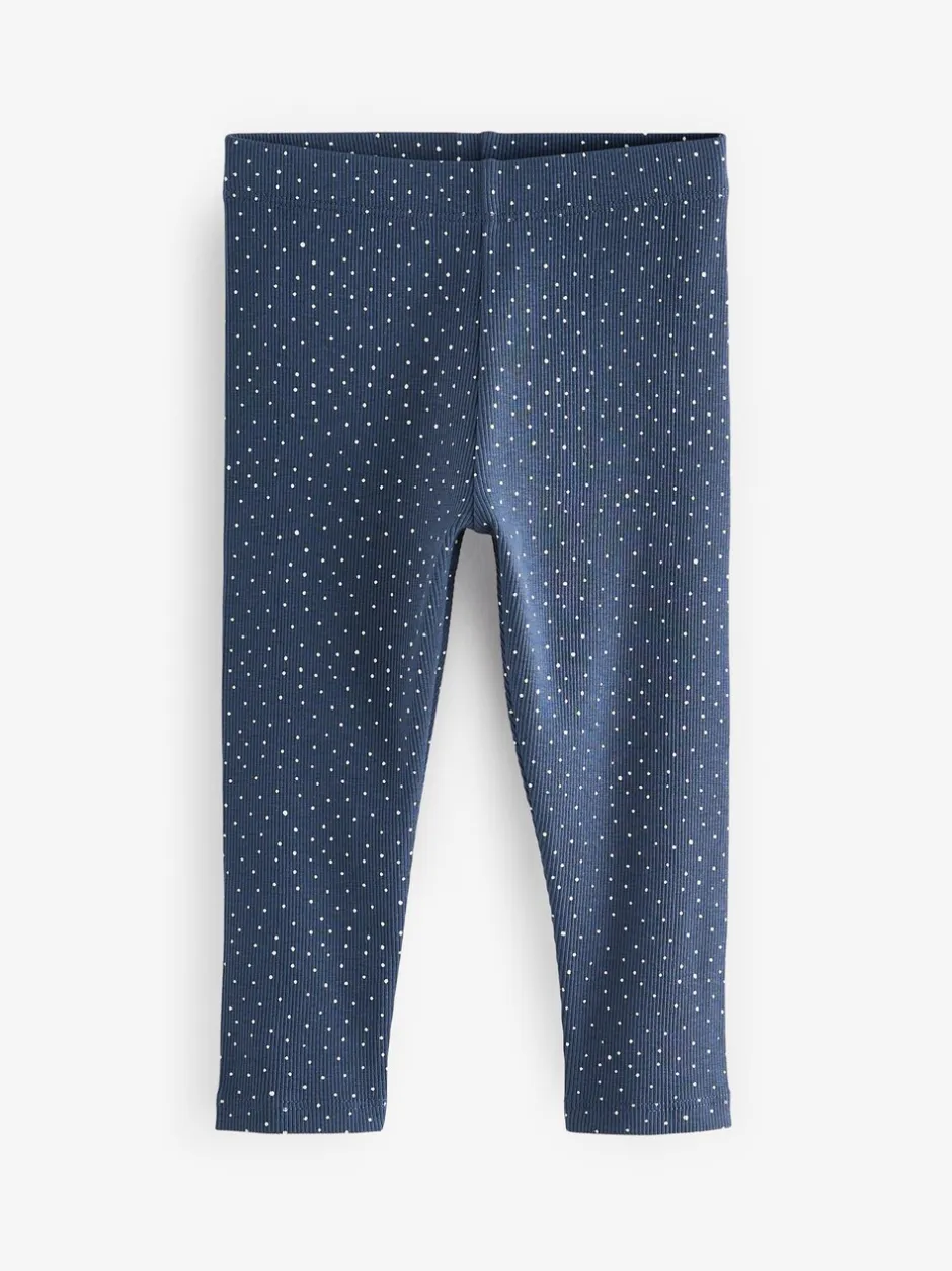Broeken En Leggings*Next - Verpakking van 5 geribbelde Leggings (3mnd -7jr) Marineblauw