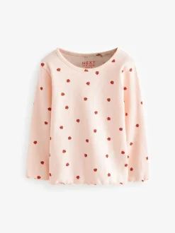 Tops|T-Shirts*Next - Verpakking van 5 geribbelde tops met lange mouwen (3mnd -7jaar) Marineblauw