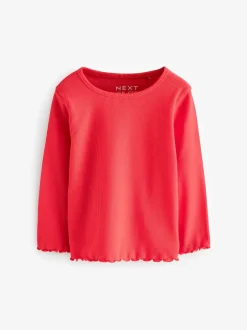 Tops|T-Shirts*Next - Verpakking van 5 geribbelde tops met lange mouwen (3mnd -7jaar) Marineblauw