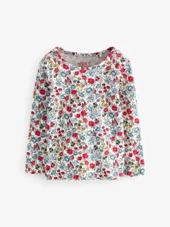 Tops|T-Shirts*Next - Verpakking van 5 geribbelde tops met lange mouwen (3mnd -7jaar) Marineblauw