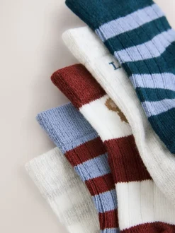 Sokken En Panty's|Sokken*Next - Verpakking van 5 paar babysokken (0 mnd-2 jr) Marineblauw