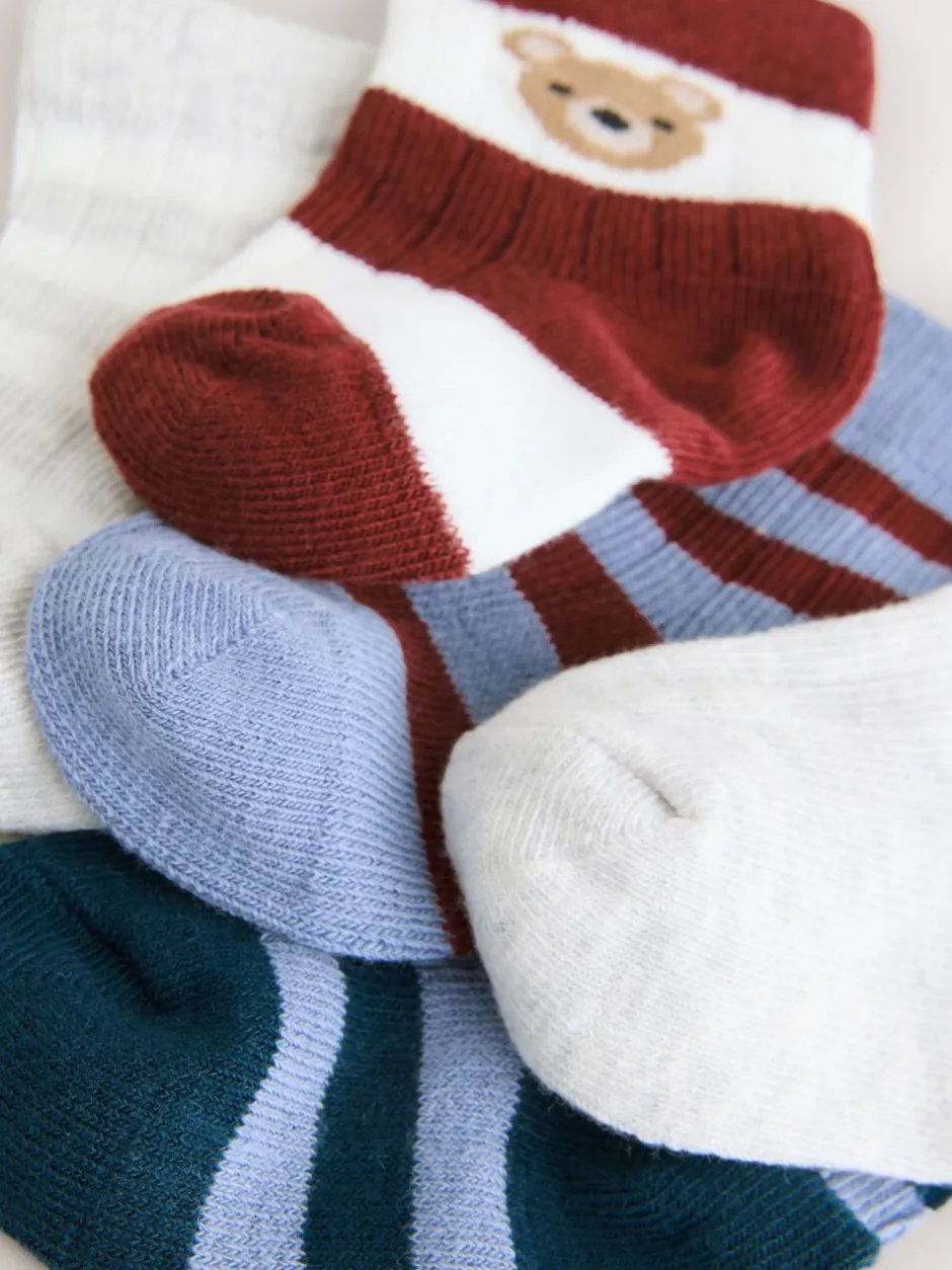 Sokken En Panty's|Sokken*Next - Verpakking van 5 paar babysokken (0 mnd-2 jr) Marineblauw