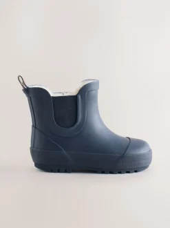 Laarzen|Next Marineblauw - Warme gevoerde enkellaarzen