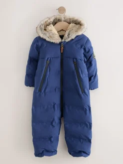 Jassen, Jacks En Kinderwagenpakjes|Jassen En Jacks*Next - Waterdicht gewatteerd sneeuwpak (3mnd-7jr) Marineblauw