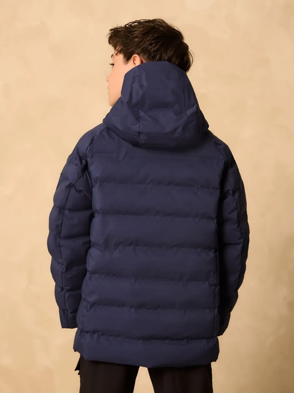 Schoolkleding|Jassen En Jacks*Next - Waterdicht halfzwaar jack met capuchon (3-17jr) Marineblauw