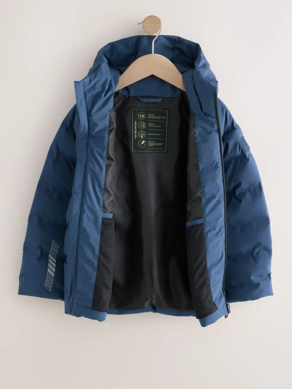 Schoolkleding|Jassen En Jacks*Next - Waterdicht halfzwaar jack met capuchon (3-17jr) Marineblauw