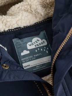 Jassen, Jacks En Kinderwagenpakjes|Schoolkleding*Next Marineblauw - Waterdichte parka met borgvoering (3mnd -7jr)