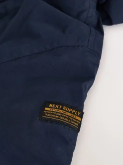 Jassen, Jacks En Kinderwagenpakjes|Schoolkleding*Next Marineblauw - Waterdichte parka met borgvoering (3mnd -7jr)