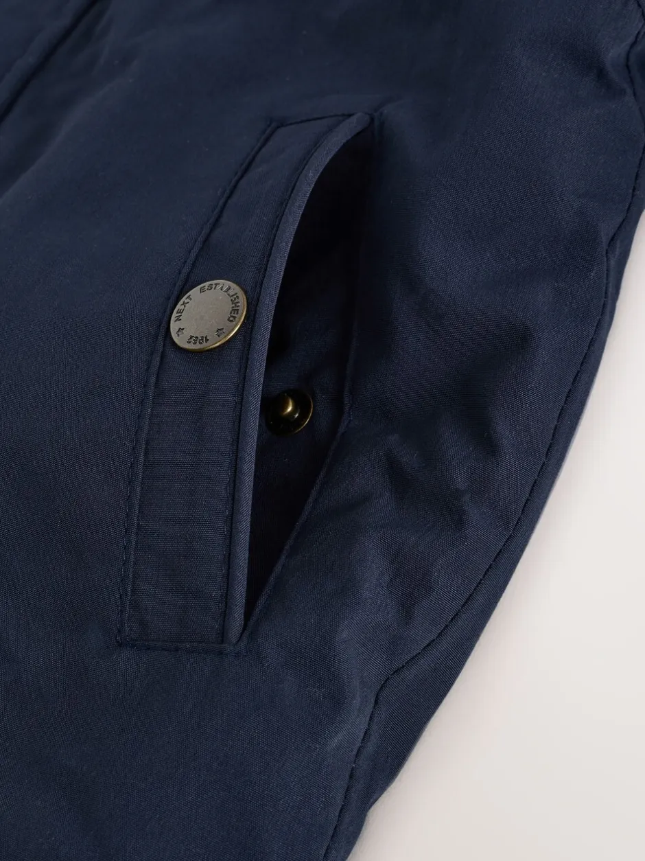 Jassen, Jacks En Kinderwagenpakjes|Schoolkleding*Next Marineblauw - Waterdichte parka met borgvoering (3mnd -7jr)