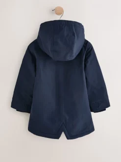 Jassen, Jacks En Kinderwagenpakjes|Schoolkleding*Next Marineblauw - Waterdichte parka met borgvoering (3mnd -7jr)