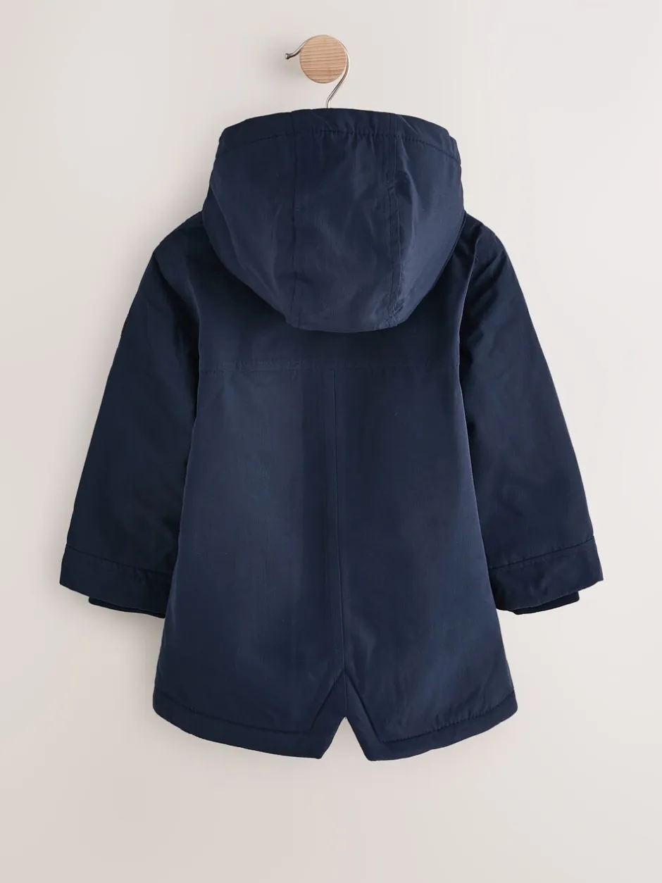 Jassen, Jacks En Kinderwagenpakjes|Schoolkleding*Next Marineblauw - Waterdichte parka met borgvoering (3mnd -7jr)