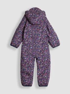 Jassen, Jacks En Kinderwagenpakjes|Jassen En Jacks*Jojo Maman Bébé - - Waterdicht regenpak met fleecevoering Marineblauw egel