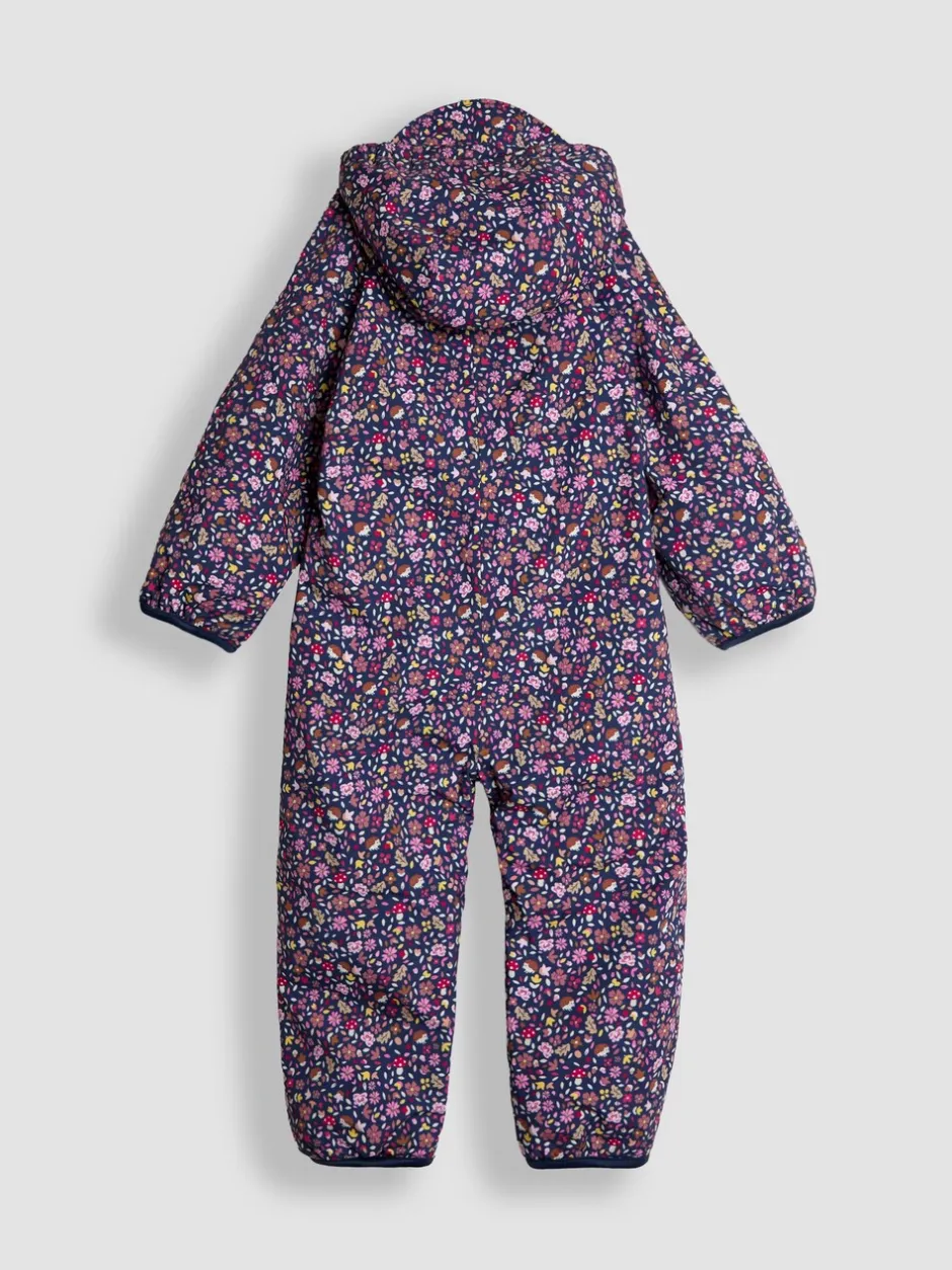 Jassen, Jacks En Kinderwagenpakjes|Jassen En Jacks*Jojo Maman Bébé - - Waterdicht regenpak met fleecevoering Marineblauw egel