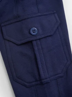 Jeans En Joggingbroeken|Jojo Maman Bébé - Cargo 100% Cotton Joggers 2 Pack Marineblauw en kakigroen