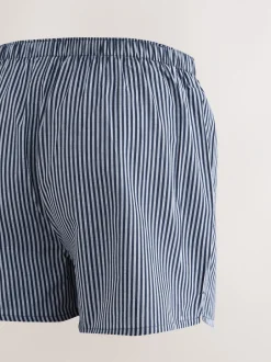 Ondergoed|Ondergoed*Next - Verpakking van 8 - Geweven boxershorts van puur katoen Marineblauw gemengd patroon