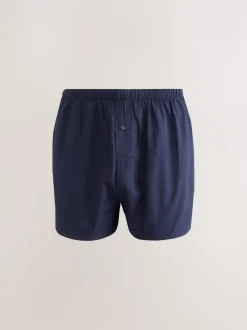 Ondergoed|Ondergoed*Next - Verpakking van 8 - Geweven boxershorts van puur katoen Marineblauw gemengd patroon