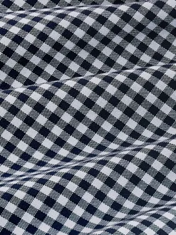 Shirts*Next Marineblauw geruit - Eenvoudig te strijken Oxford-overhemd met knopen en standaard pasvorm