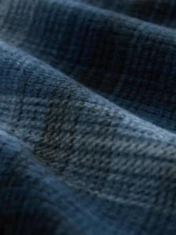 Pyjama's|Next - Motionflex - Behaaglijke pyjama met lange mouwen en boorden Marineblauw geruit
