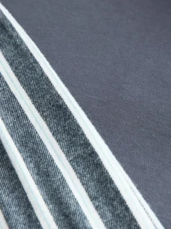 Pyjama's|Loungewear|Next - Half Zip Sweatshirt and Flannel Pyjamas Set Marineblauw gestreept