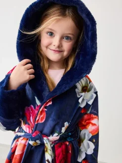 Kamerjassen|Baker by Ted Baker - kamerjas Marineblauw met bloemenprint