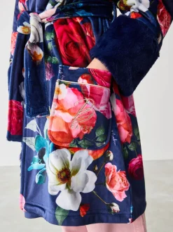 Kamerjassen|Baker by Ted Baker - kamerjas Marineblauw met bloemenprint
