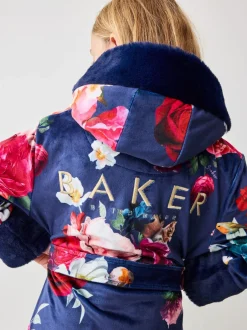 Kamerjassen|Baker by Ted Baker - kamerjas Marineblauw met bloemenprint