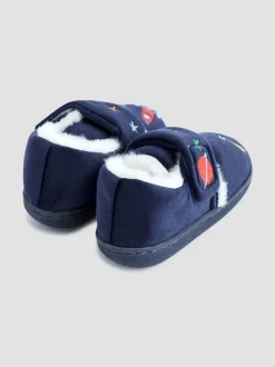 Pantoffels*Jojo Maman Bébé Marineblauw met raket - Slipper Shoe