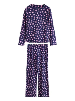 Pyjama's|Loungewear|Next - Pyjama met lange mouwen Marineblauw met sterren