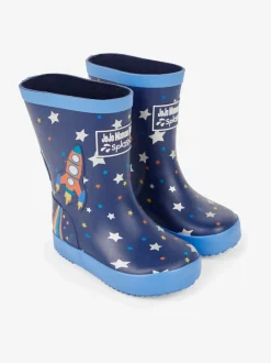 Laarzen|Jojo Maman Bébé - Plain Wellies Marineblauw raket