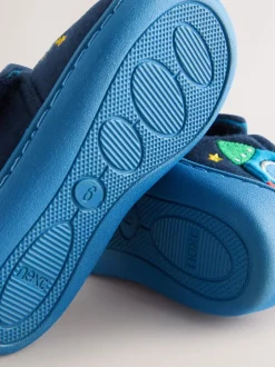 Pantoffels|Nachtkleding En Pyjama's*Next Marineblauw raket - Warm gevoerde pantoffels met kuipzool