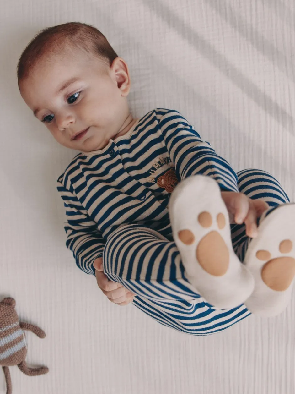 Babypakjes En Babypyjama's*Next - Baby Family-pyjama (0-2jr) Marineblauw streep Mummys Little Cub