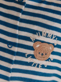 Babypakjes En Babypyjama's*Next - Baby Family-pyjama (0-2jr) Marineblauw streep Mummys Little Cub