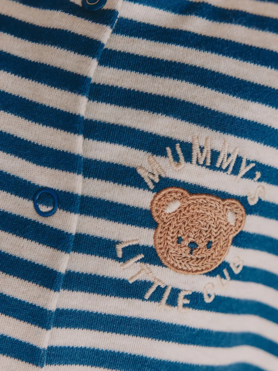 Babypakjes En Babypyjama's*Next - Baby Family-pyjama (0-2jr) Marineblauw streep Mummys Little Cub