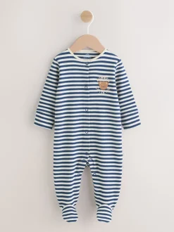 Babypakjes En Babypyjama's*Next - Baby Family-pyjama (0-2jr) Marineblauw streep Mummys Little Cub