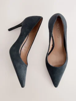 Schoenen Met Hakken|Next Marineblauw suède - Leren mid-court pumps