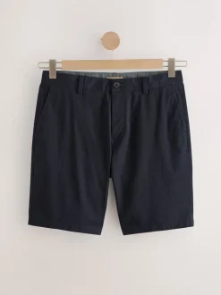 Shorts|Next - Slim Fit - Set van 2 chinoshorts met stretch Marineblauw/antraciet