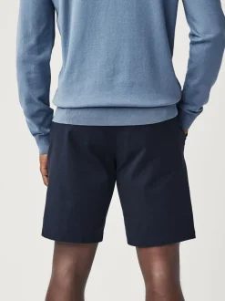 Shorts|Next - Straight fit - Set van 2 chinoshorts met stretch Marineblauw/antraciet