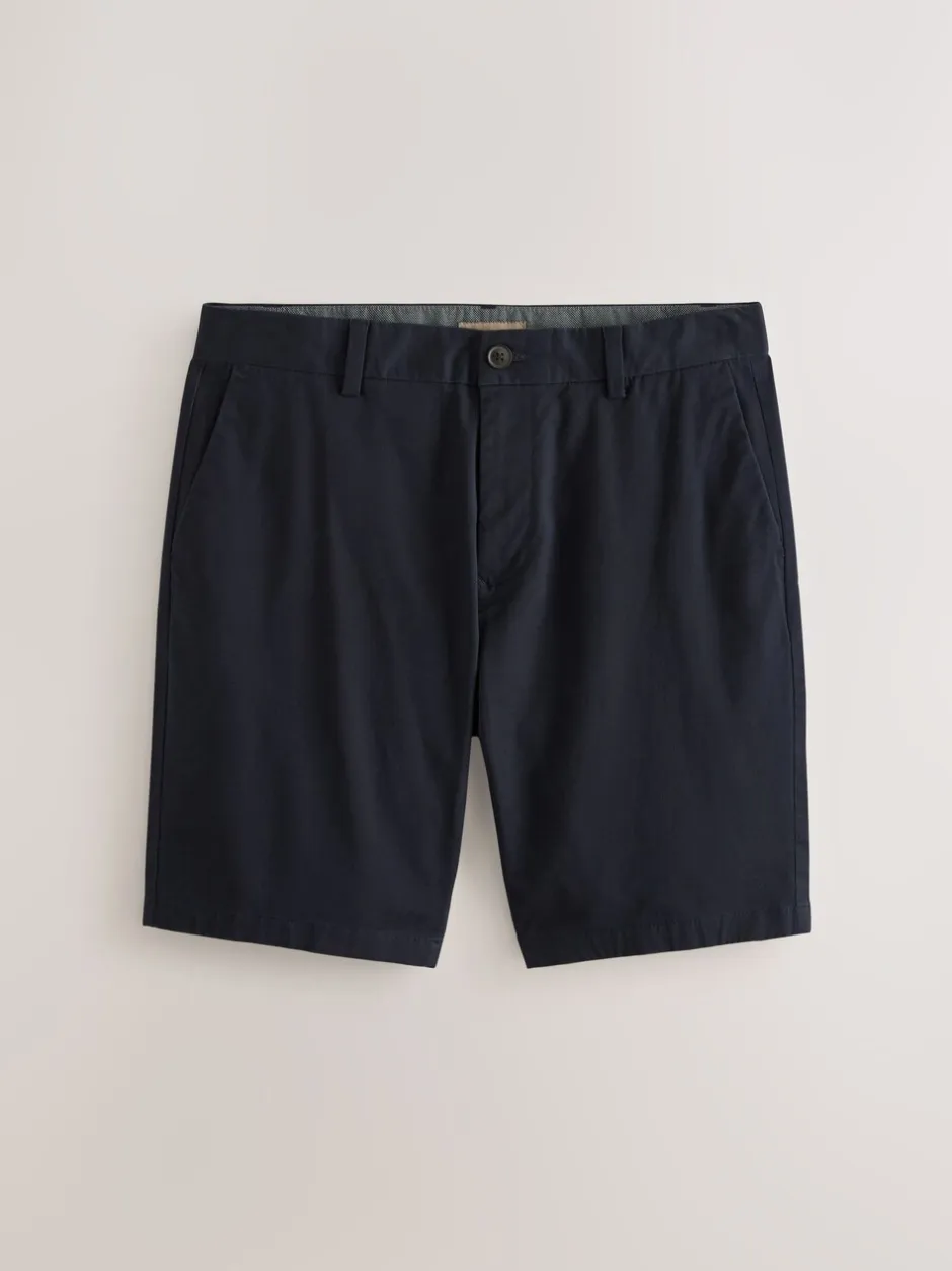 Shorts|Next - Straight fit - Set van 2 chinoshorts met stretch Marineblauw/antraciet