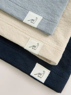 Tops|T-Shirts*Next Marineblauw/blauw/kiezelkleur - Set van 3 Henley T-shirts met lange mouwen (3mnd-7jr)