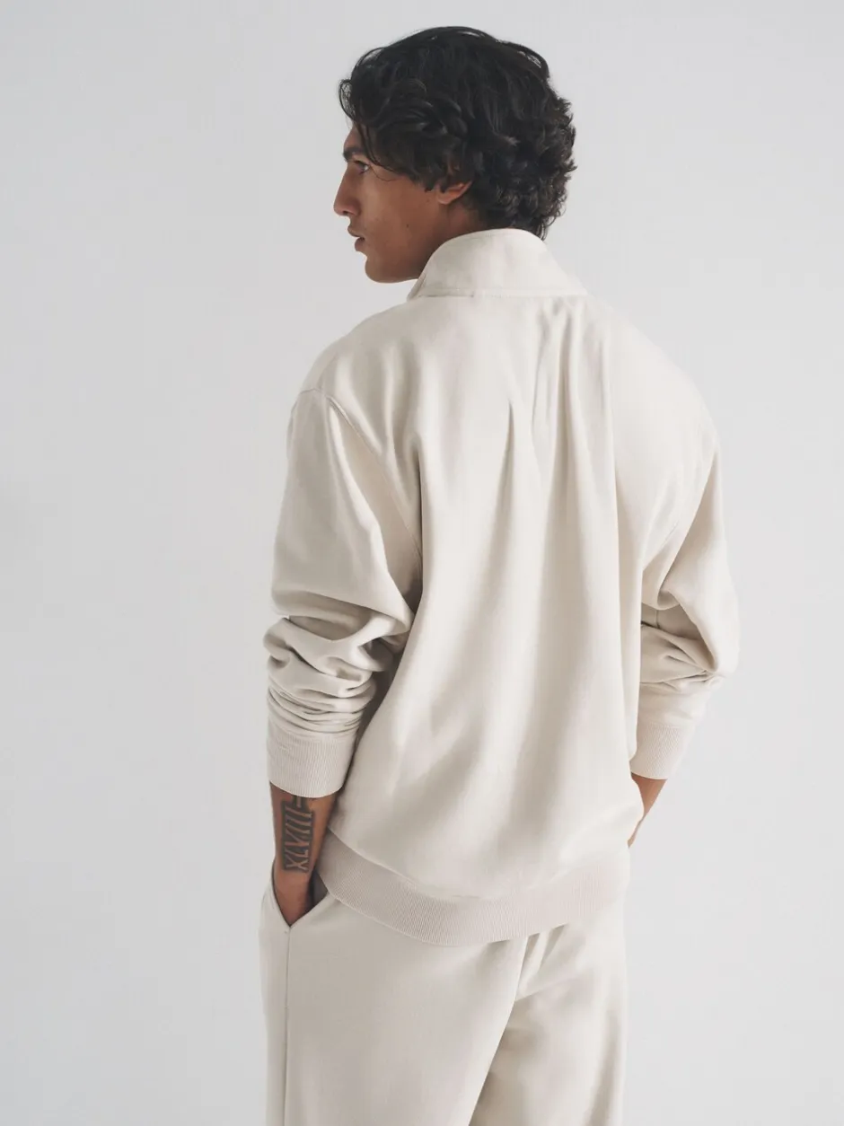 Loungewear|Sweaters En Hoody´S*The Set - 2 Pack Zip Neck Sweatshirts Marineblauw/bruin