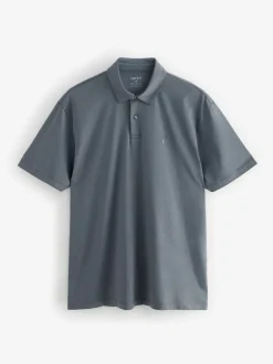 Poloshirts|T-Shirts En Hemden*Next Marineblauw/bruin/grijs/wit/saliegroen - Normale Pasvorm - Set van 5 jersey poloshirts met korte mouwen