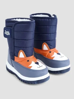 Boots|Jojo Maman Bébé - - Behaaglijke sneeuwlaarzen Marineblauwe sokken met vos