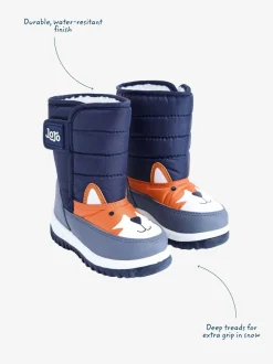 Boots|Jojo Maman Bébé - - Behaaglijke sneeuwlaarzen Marineblauwe sokken met vos