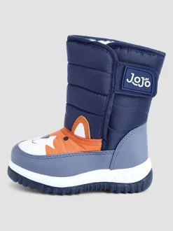 Boots|Jojo Maman Bébé - - Behaaglijke sneeuwlaarzen Marineblauwe sokken met vos