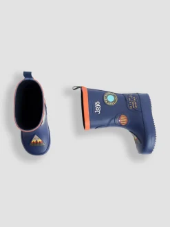 Laarzen|Jojo Maman Bébé - Plain Wellies Marineblauwe sticker