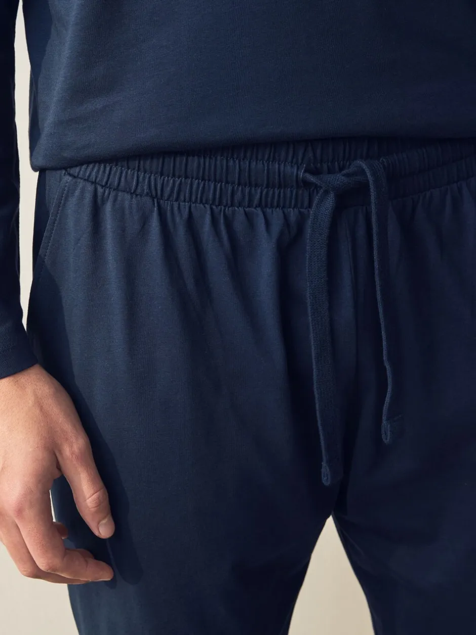 Pyjama's|Next Marineblauw/grijs - Jersey pyjamaset met lange mouwen