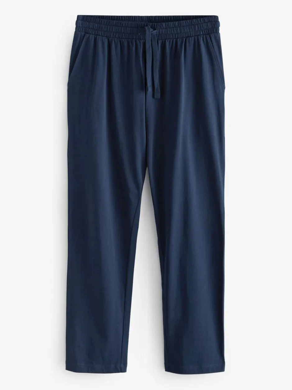 Pyjama's|Next Marineblauw/grijs - Jersey pyjamaset met lange mouwen