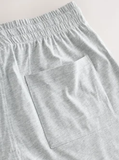 Pyjama's|Next - Set van 3 jersey pyjamashorts Marineblauw/grijs