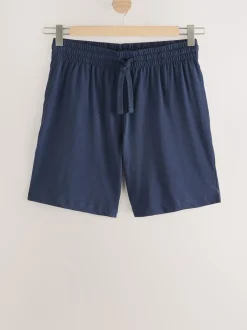 Pyjama's|Next - Set van 3 jersey pyjamashorts Marineblauw/grijs
